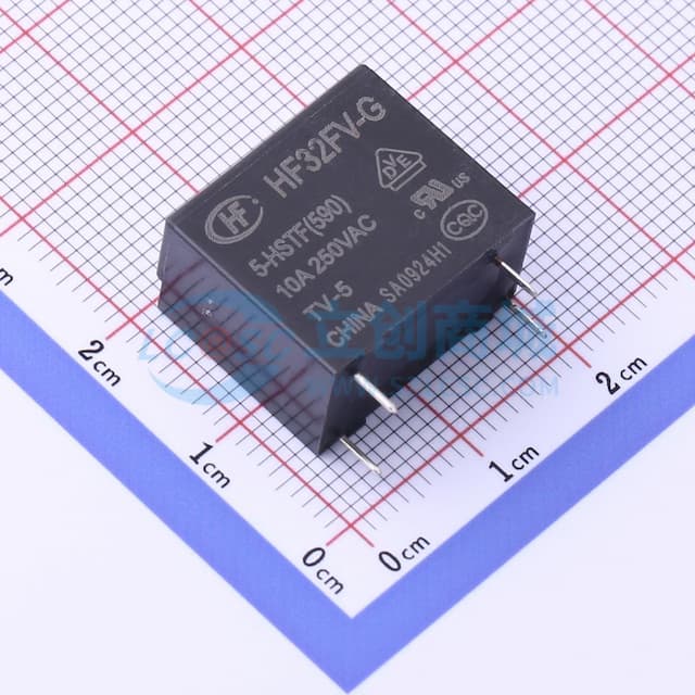 超小型中功率5V继电器 单刀单掷-常开 【插件】实物图