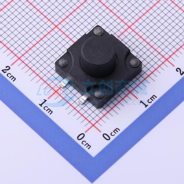 12*12*8mm 立贴 轻触开关实物图