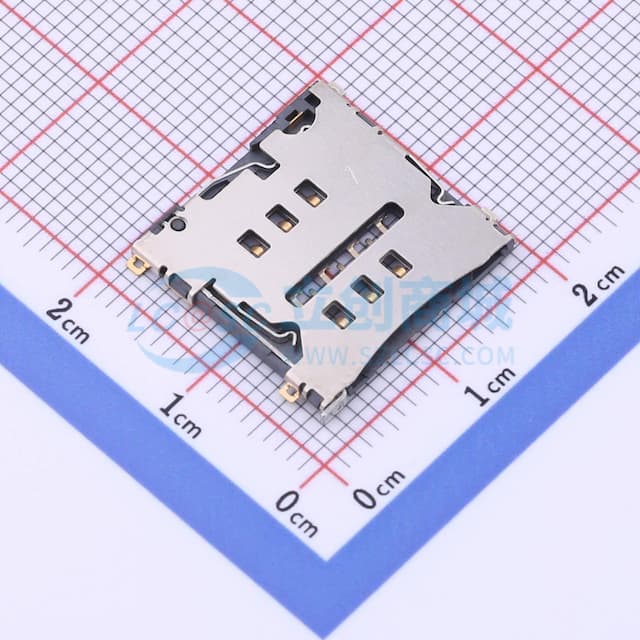 卡托式 MicroSIM卡 卡座实物图