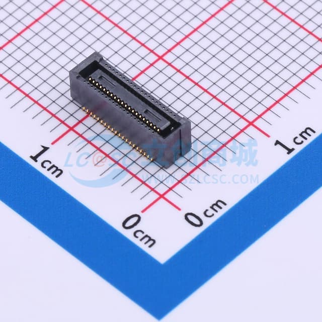 间距:0.4mm PIN:40P 母 立贴 实物图