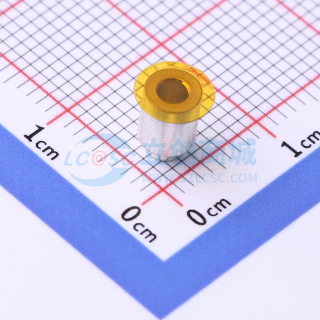 雄和远景，电路板表贴圆螺母柱，光孔2.2Xφ4.35X5+1.4，铜镀锡，编带装实物图