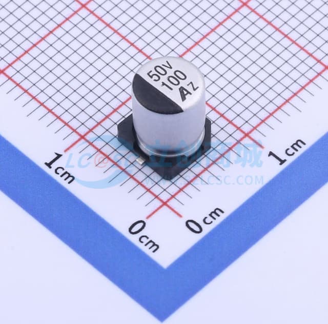 100uF ±20% 50V实物图
