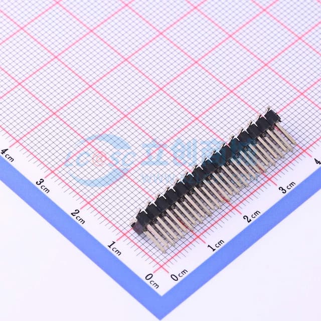 黑色 2x15P 间距:2.54mm 方针 立贴实物图