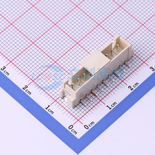 1x9P 间距:2.5mm 立贴 系列:XH实物图