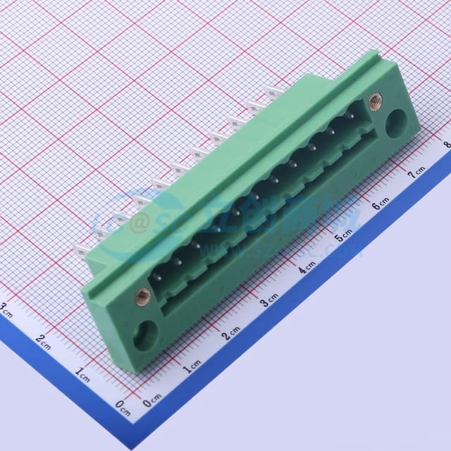 螺丝固定 1x11P 5.08mm 排数:1 每排P数:11 【插件】实物图