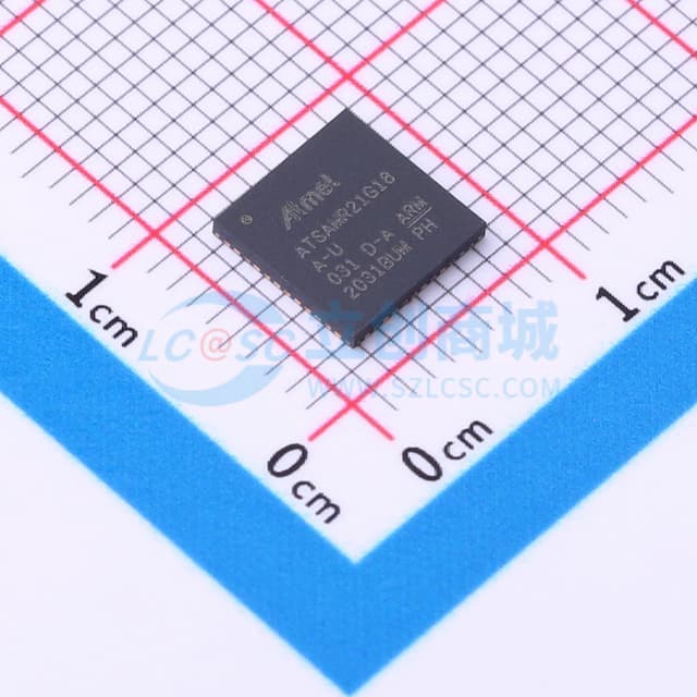ATSAMR21G18A-MU实物图