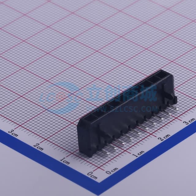 1x10P 间距:3mm 弯插实物图