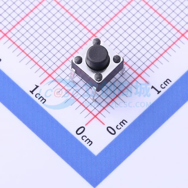 6*6*5.5mm 直插 轻触开关 【插件】实物图