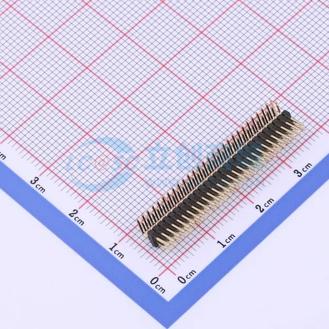 2x28P 间距:1.27mm 方针 【插件】实物图