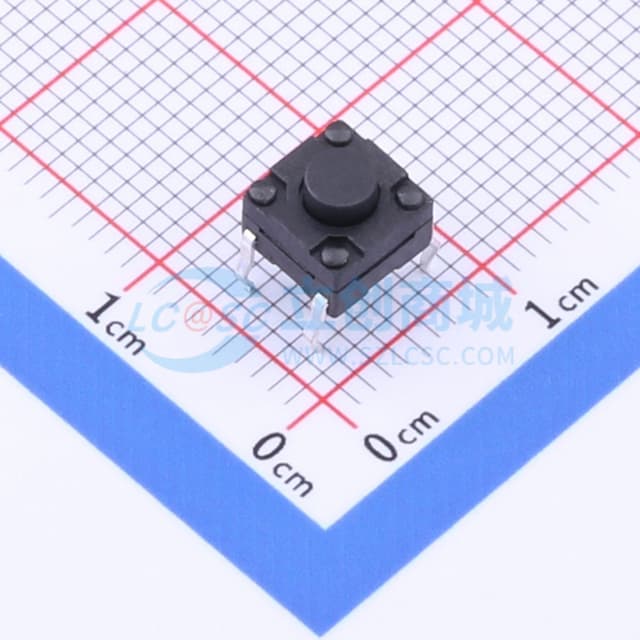 6*6*5mm 立贴 轻触开关 【插件】实物图