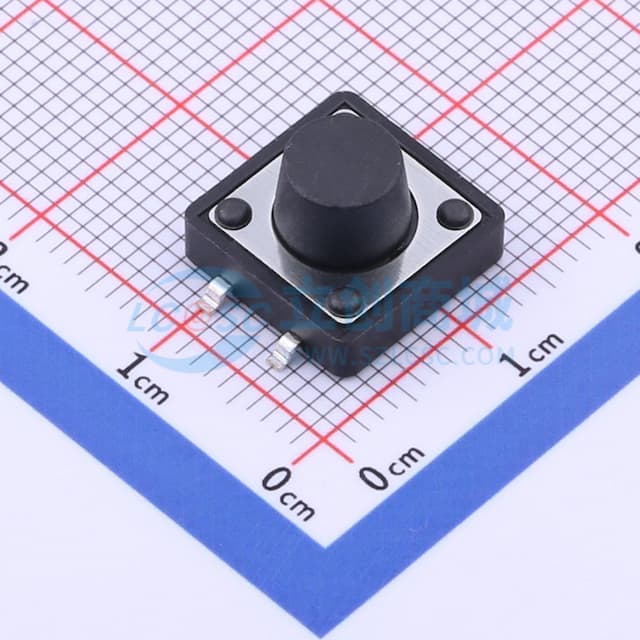 12*12*7.5mm 立贴 轻触开关实物图