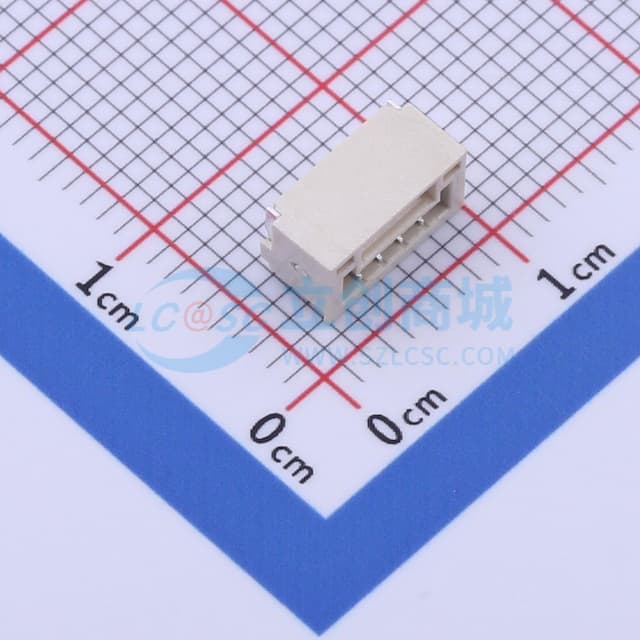 GH1.25-4P卧贴编带实物图