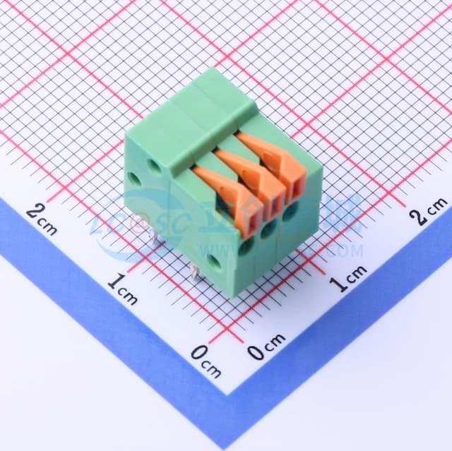 1x3P 2.54mm 每排P数:3 排数:1 【插件】实物图