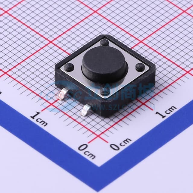 12*12*5mm 立贴 轻触开关实物图