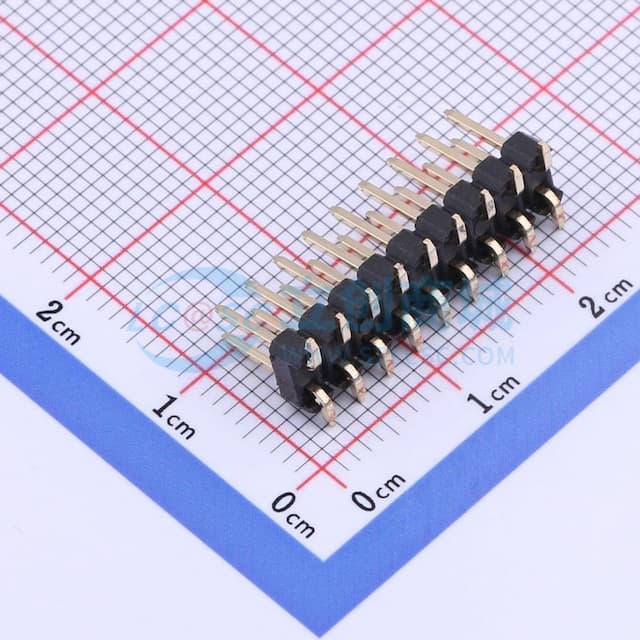 2x9P 间距:2.54mm 方针实物图