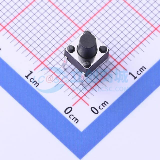 6*6*7mm 直插 轻触开关 【插件】实物图