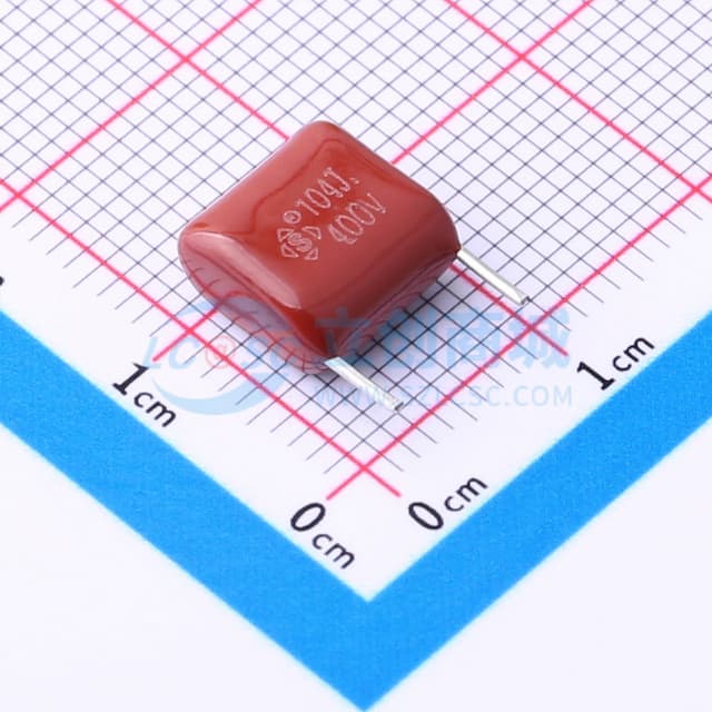 100nF ±5% 400V P=7.5 L=3.2 CL21 9.5*9.5*5【插件】实物图