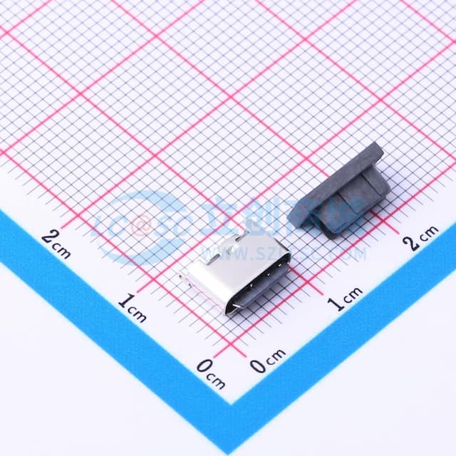 Type-C 母 立贴实物图