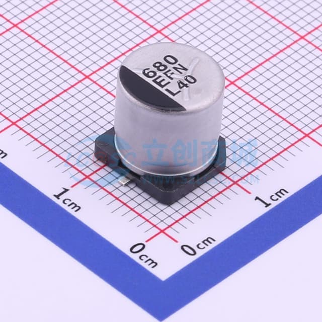 680uF ±20% 25V实物图