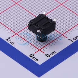 轻触开关6*6*7.0mm贴片四脚SMD黑柄250gf缩略图