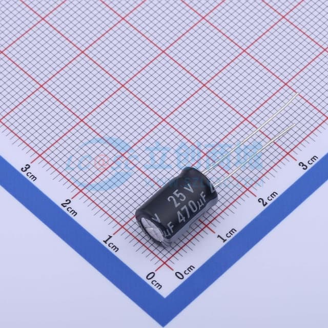 470uF ±20% 25V实物图
