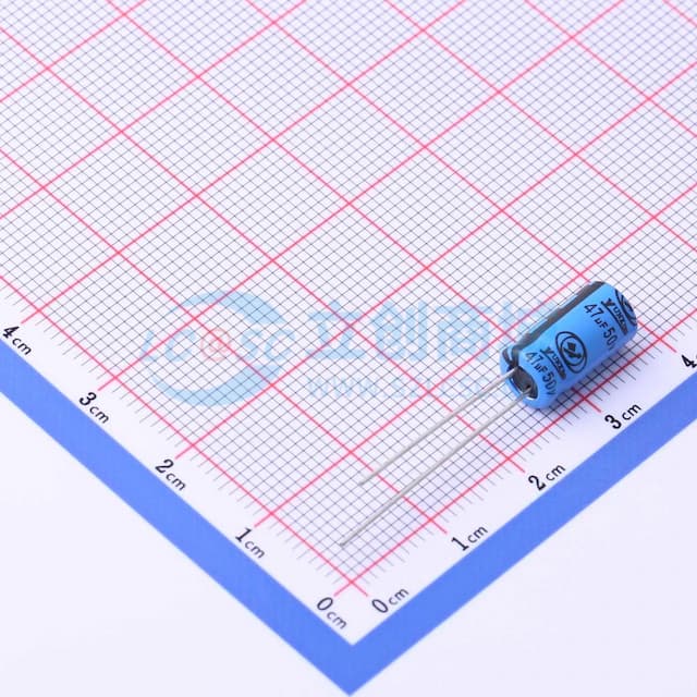47uF ±20% 50V实物图