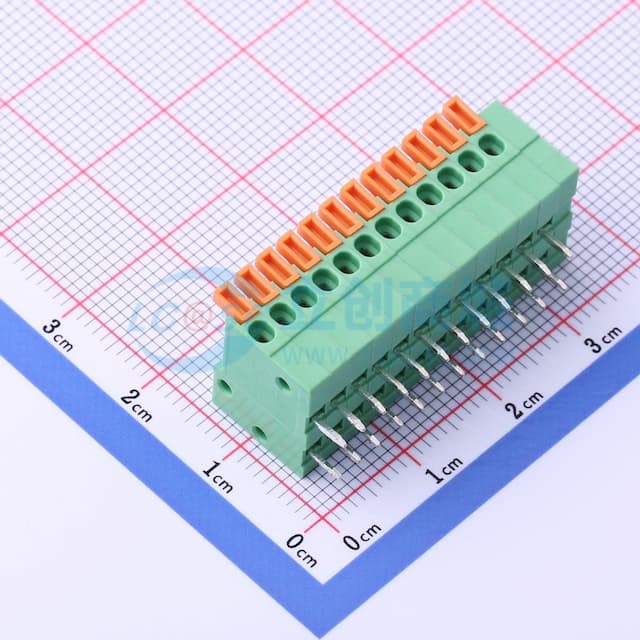1x12P 2.54mm 每排P数:12 排数:1 【插件】实物图