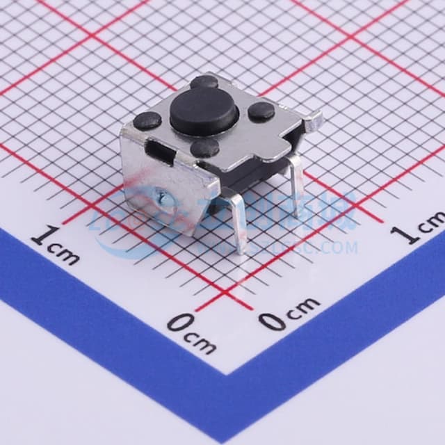 6*6*4.3mm 卧贴 轻触开关实物图