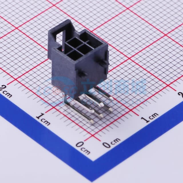 2x3P 间距:2.5mm 弯插 【插件】实物图