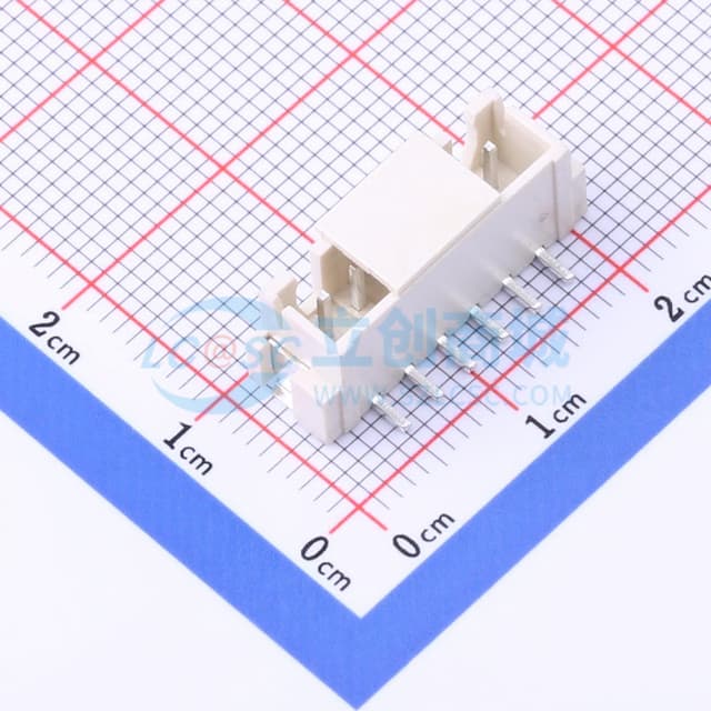 1x6P 间距:2.5mm 立贴 系列:XH实物图