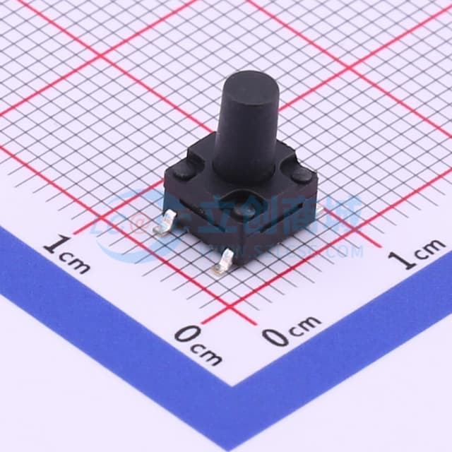 防水贴片轻触开关6.2*6.2*10.5四脚贴片6*6*10.5贴片IP67按键250gf实物图
