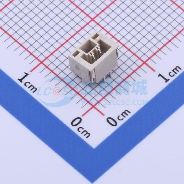 GH1.25-2P卧贴编带实物图