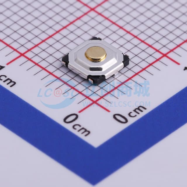 5.2*5.2*1.5mm 立贴 轻触开关实物图