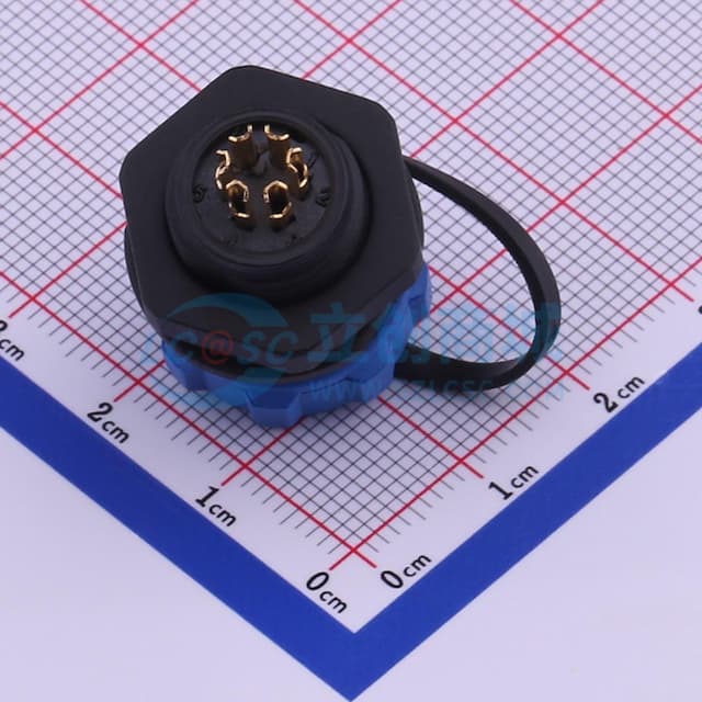 JH1312P-6后螺母插座实物图