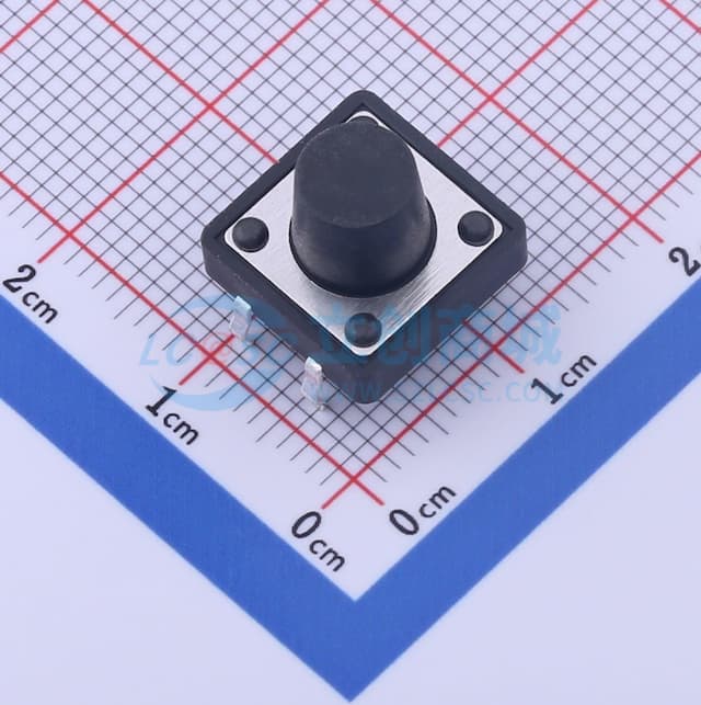 12*12*9mm 直插 轻触开关 【插件】实物图