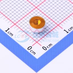 雄和远景，电路板表贴圆螺母柱，M2Xφ5.56X2+1.53，铜镀锡，编带装缩略图