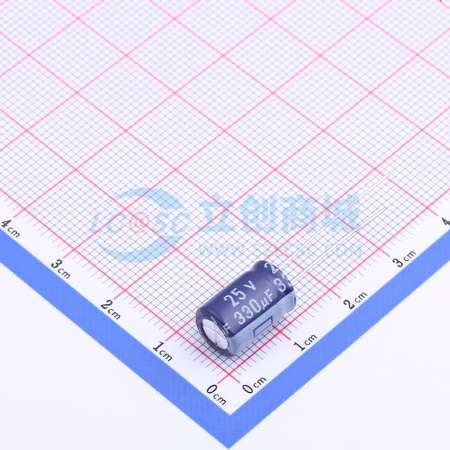 330uF ±20% 25V实物图