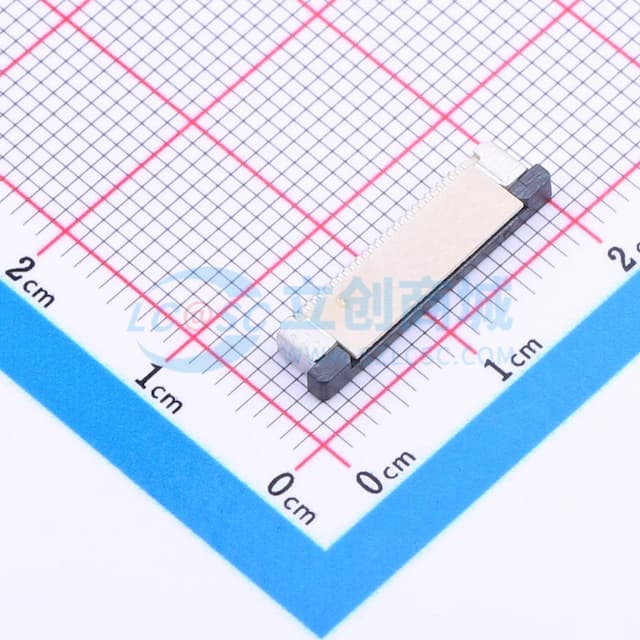 间距:0.5mm P数:26P 抽屉式 上接实物图