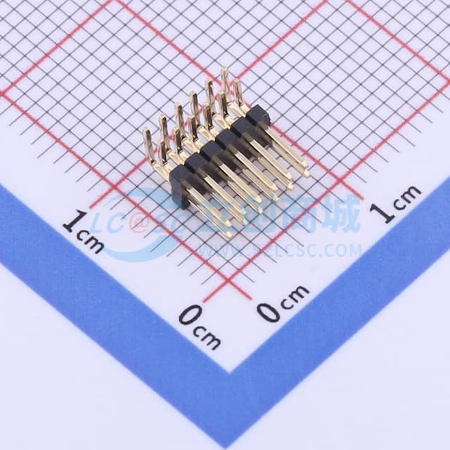 2x6P 间距:1.27mm 方针 【插件】实物图
