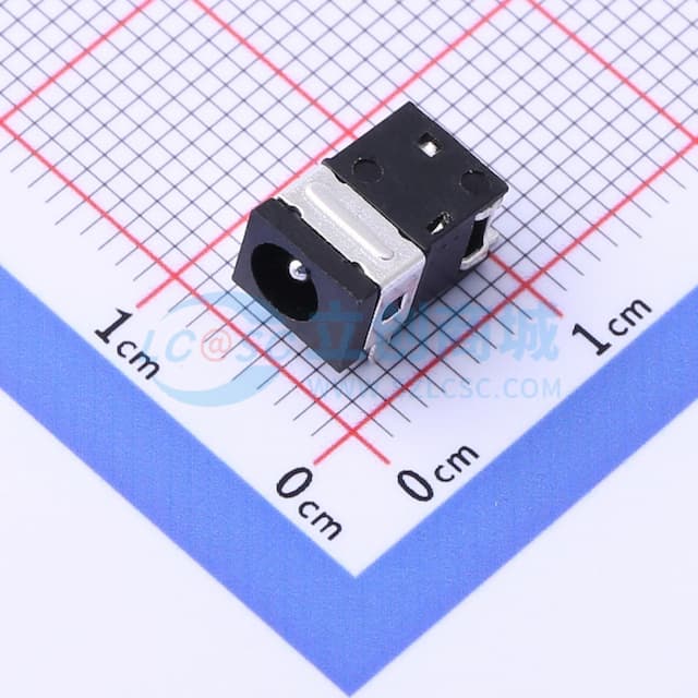 DC电源插座 内径:1.3mm 外径:3.7mm实物图