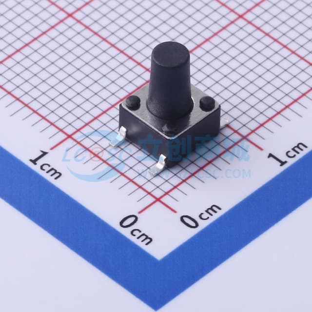 6*6*9mm 立贴 轻触开关实物图