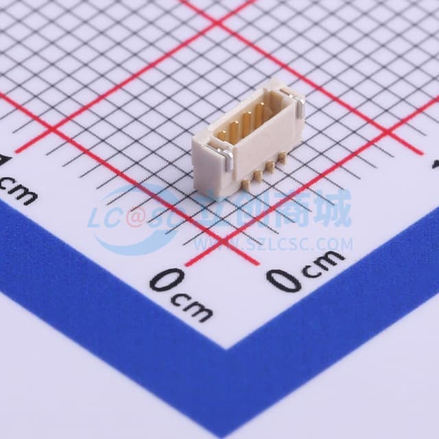 1x4P 间距:0.8mm 卧贴实物图
