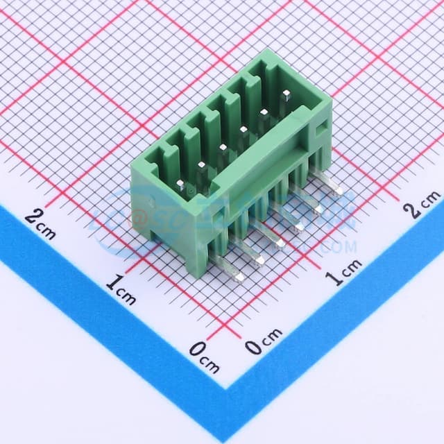 1x6P 2.54mm 排数:1 每排P数:6 【插件】实物图