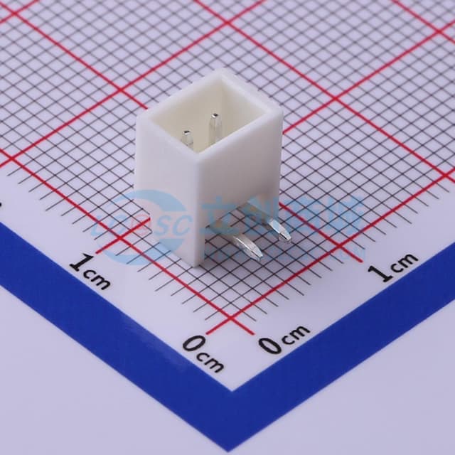 1x2P 间距:2.5mm 弯插 【插件】实物图