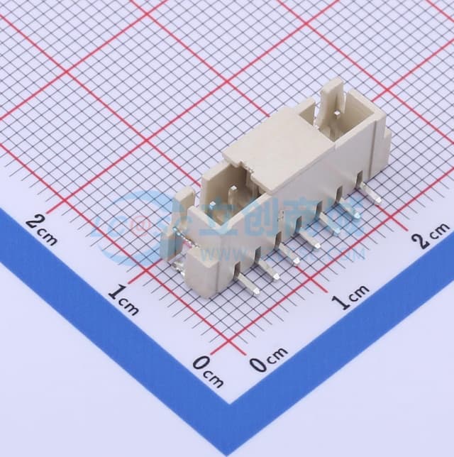 1x7P 间距:2.5mm 立贴 系列:XH实物图