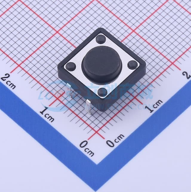 12*12*5mm 直插 轻触开关 【插件】实物图