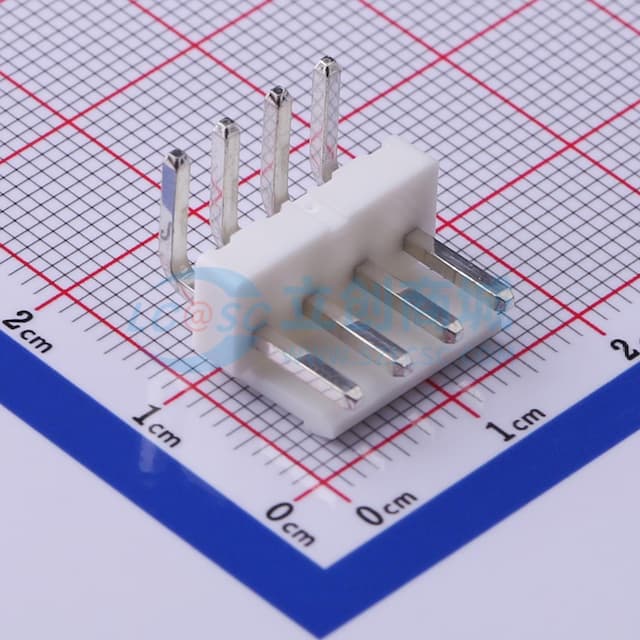 1x4P 间距:3.96mm 弯插 【插件】实物图
