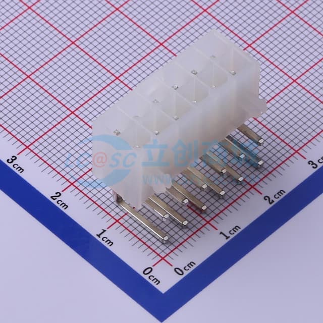 2x6P 间距:4.2mm 弯插【插件】实物图