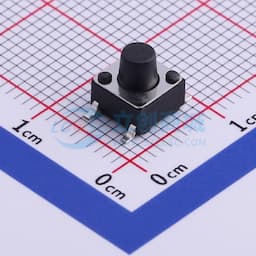 轻触开关6*6*6.5mm贴片四脚SMD黑柄250gf缩略图
