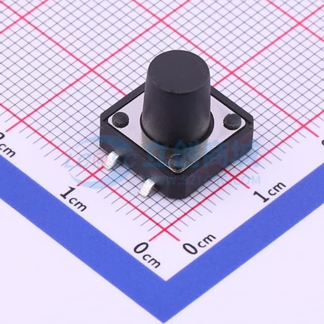 12*12*10.5mm 立贴 轻触开关实物图